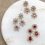 Anastasia Crystal Earrings - 3 Colors LOW STOCK! - The Songbird Collection 