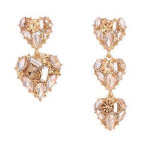 Heart Breaker Asymmetric Earrings - The Songbird Collection 