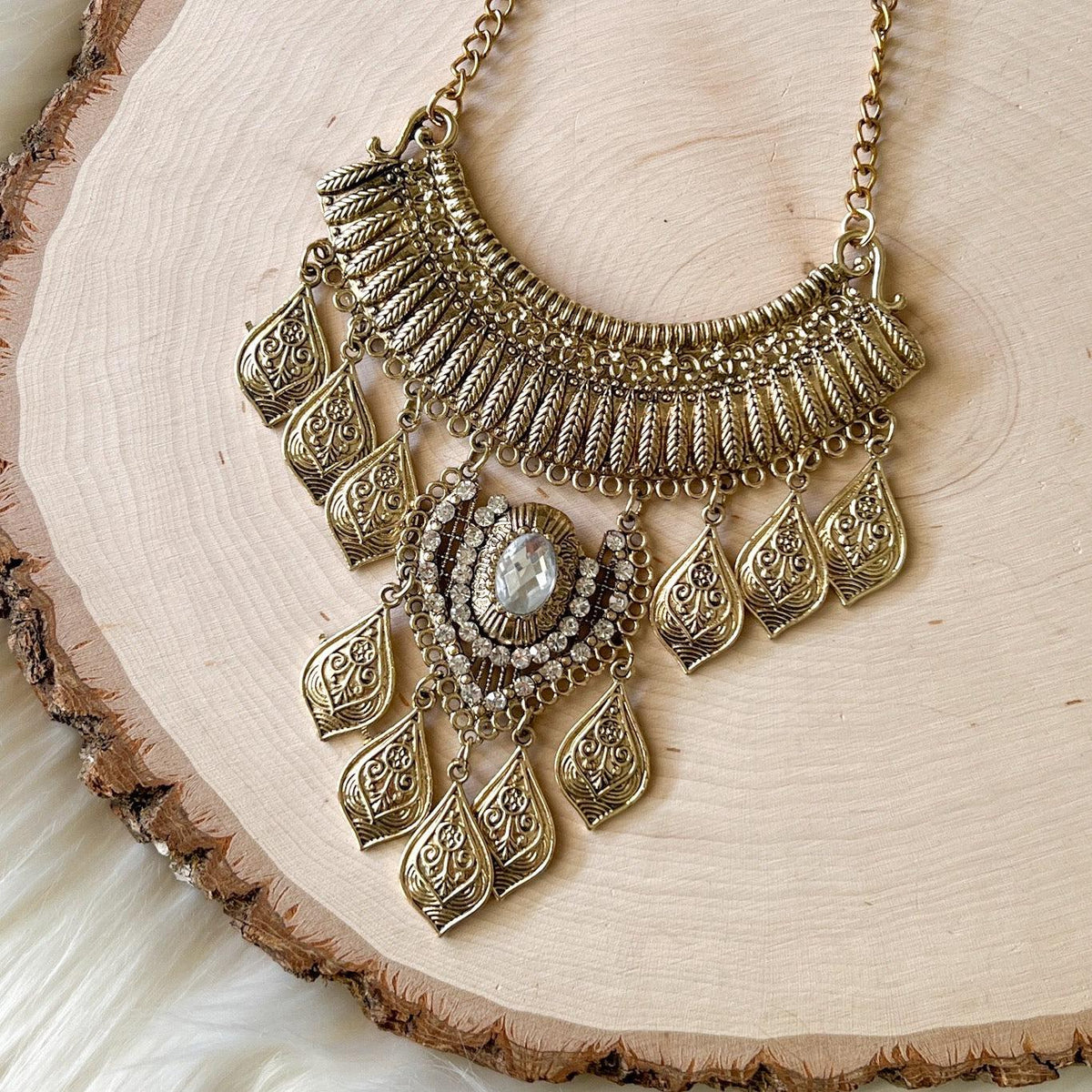 Talia Boho Statement Necklace-Necklaces-The Songbird Collection