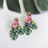 Caribbean Palm Leaf Earrings - 4 Colors LOW STOCK!! - The Songbird Collection 