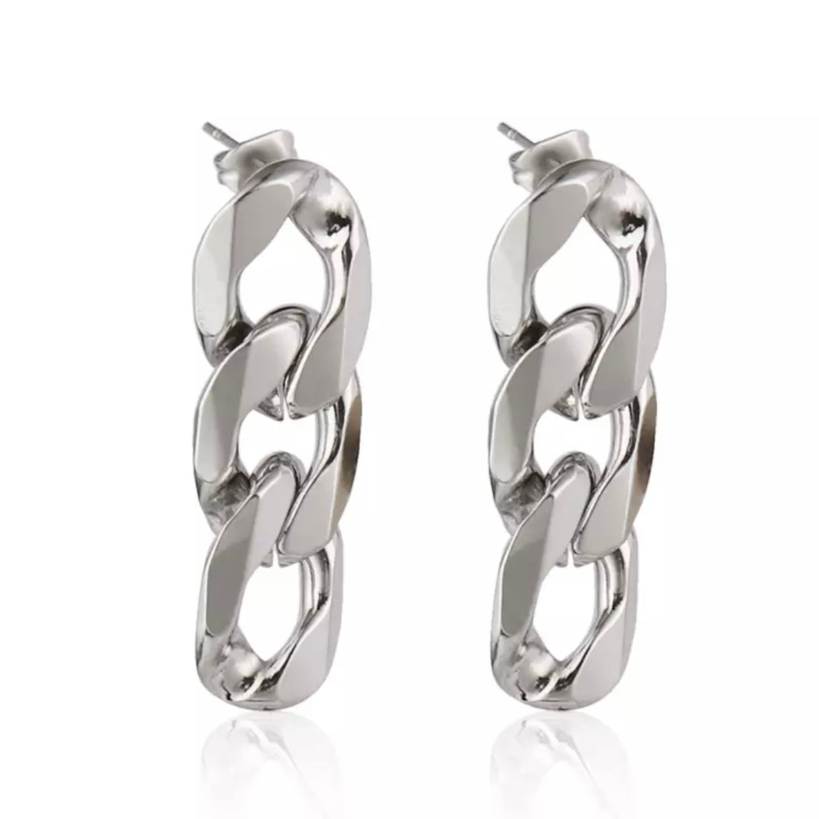 Chévere Chain Link Earrings-Earrings-The Songbird Collection