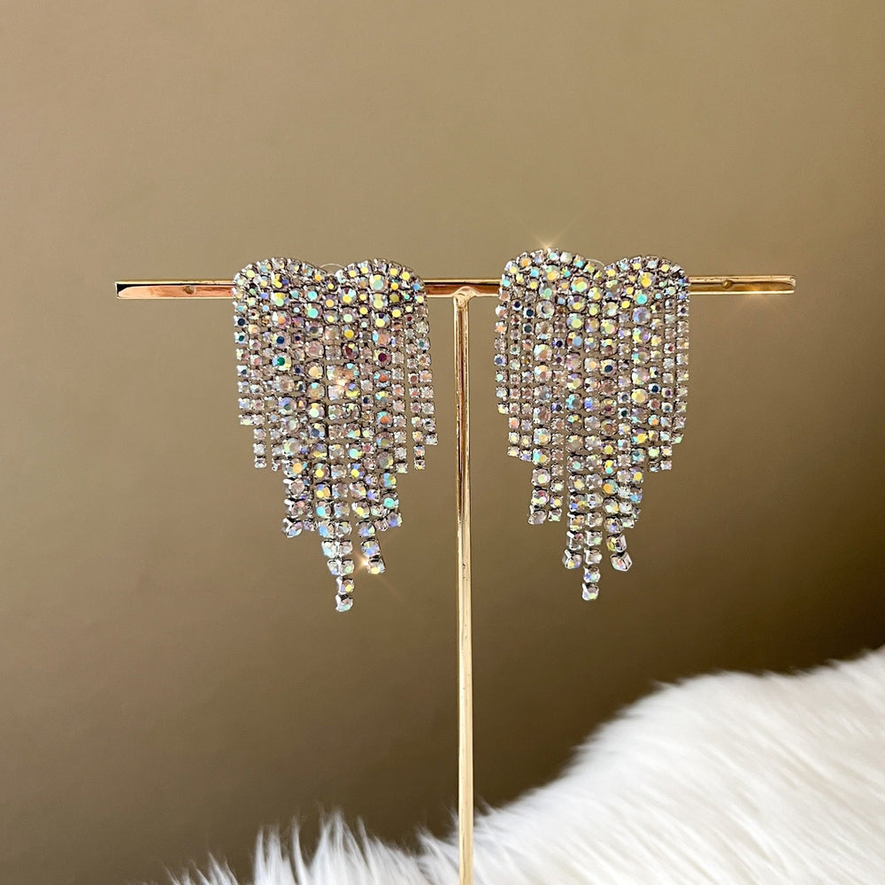 Silver with Iridescent Stones - 6 LEFT