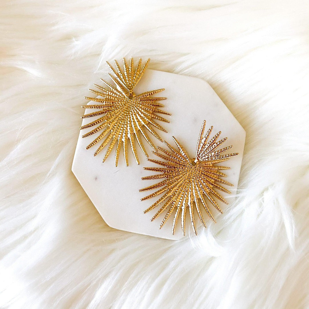 Sunburst Statement Earrings-Earrings-The Songbird Collection