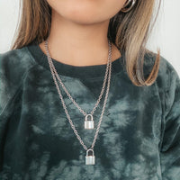 Locked 🔒 Chain Necklace - 2 Styles in Stainless Steel! LOW STOCK!! - The Songbird Collection 