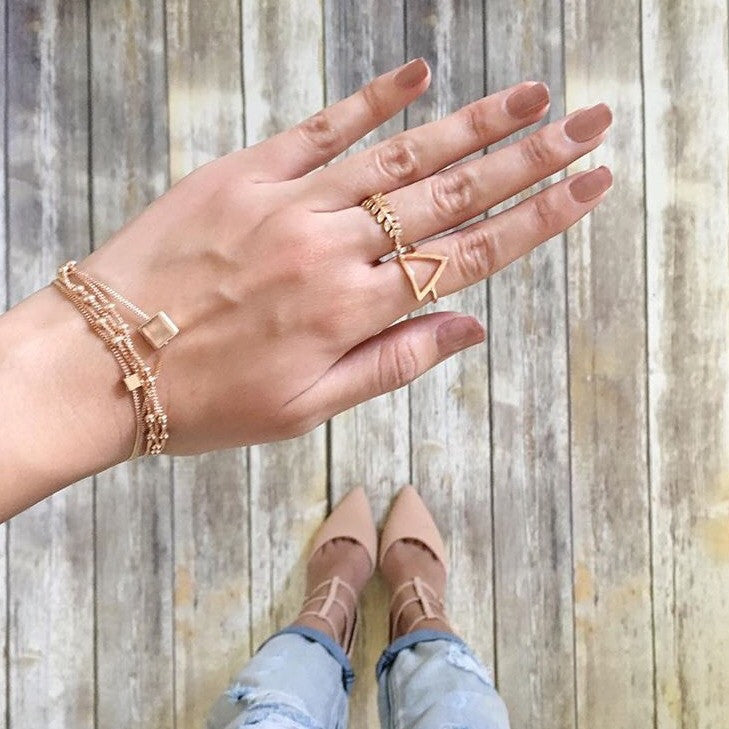 Bejeweled Leaf Ring - The Songbird Collection 