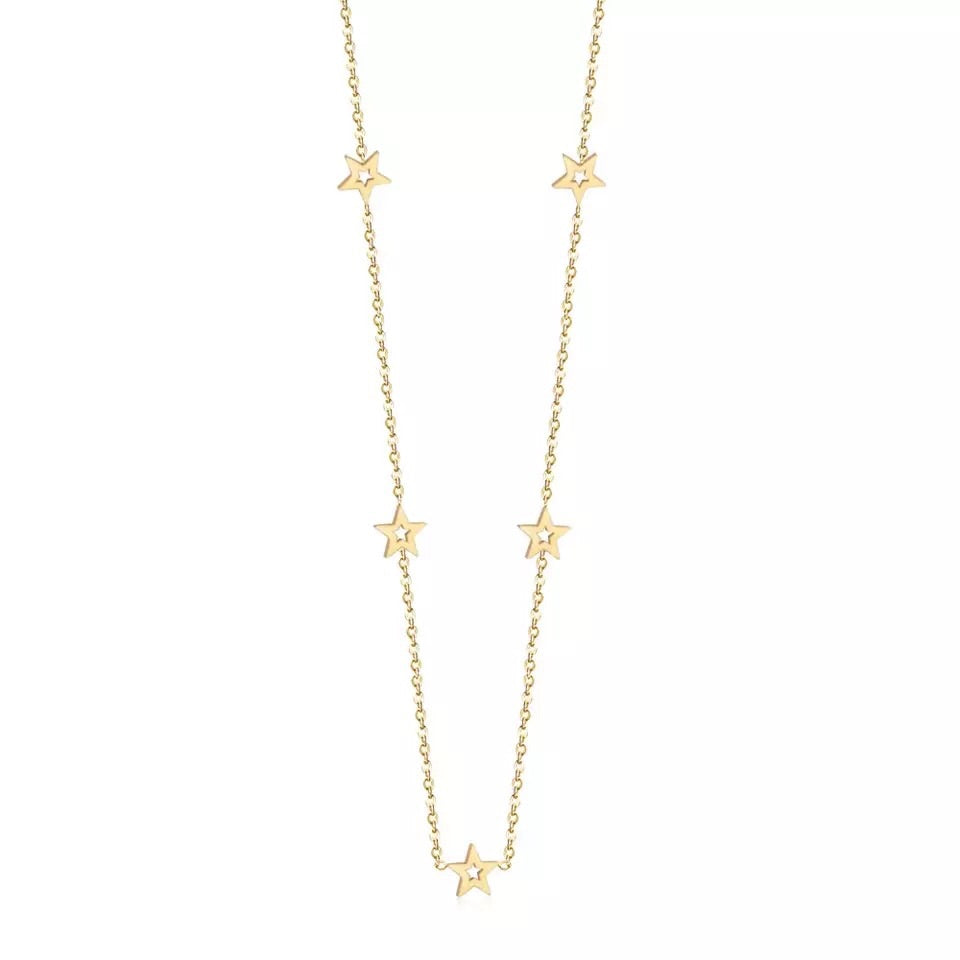 Star Gold Plated Stainless Steel - 2 LEFT