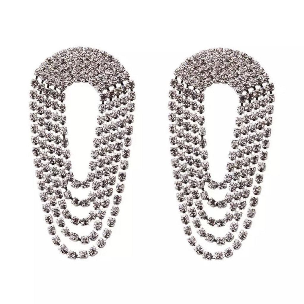 Roa Rhinestone Statement Earrings - LOW STOCK! - The Songbird Collection 