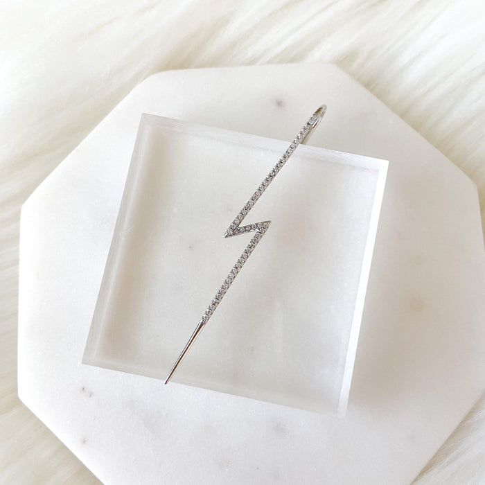 Lightning Ear Hook / Ear Cuff-Earrings-The Songbird Collection
