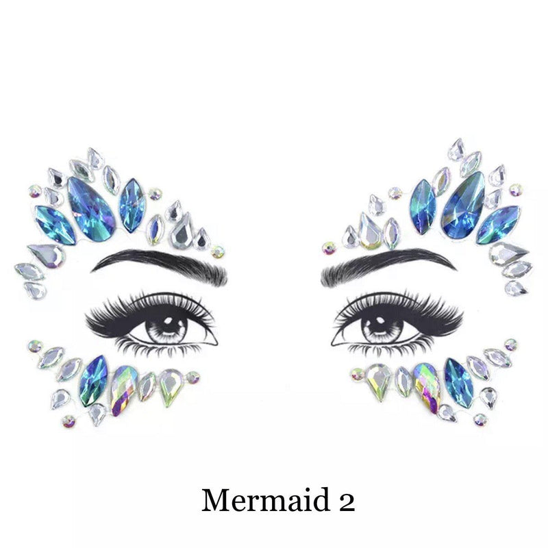 Mermaid Face Gems - 5 Designs! - The Songbird Collection 