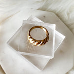 Emile Croissant Dome Ring-Rings-The Songbird Collection