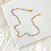 Cuban Curb Chain Necklace-Necklaces-The Songbird Collection