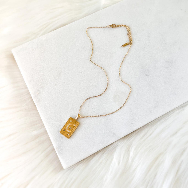 The Songbird Collection - Moonlight Starlight Signet Pendant Necklace