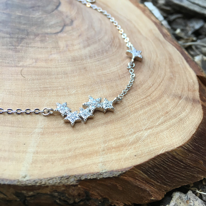 Shooting Stars Sterling Silver Necklace - 10 LEFT! - The Songbird Collection 