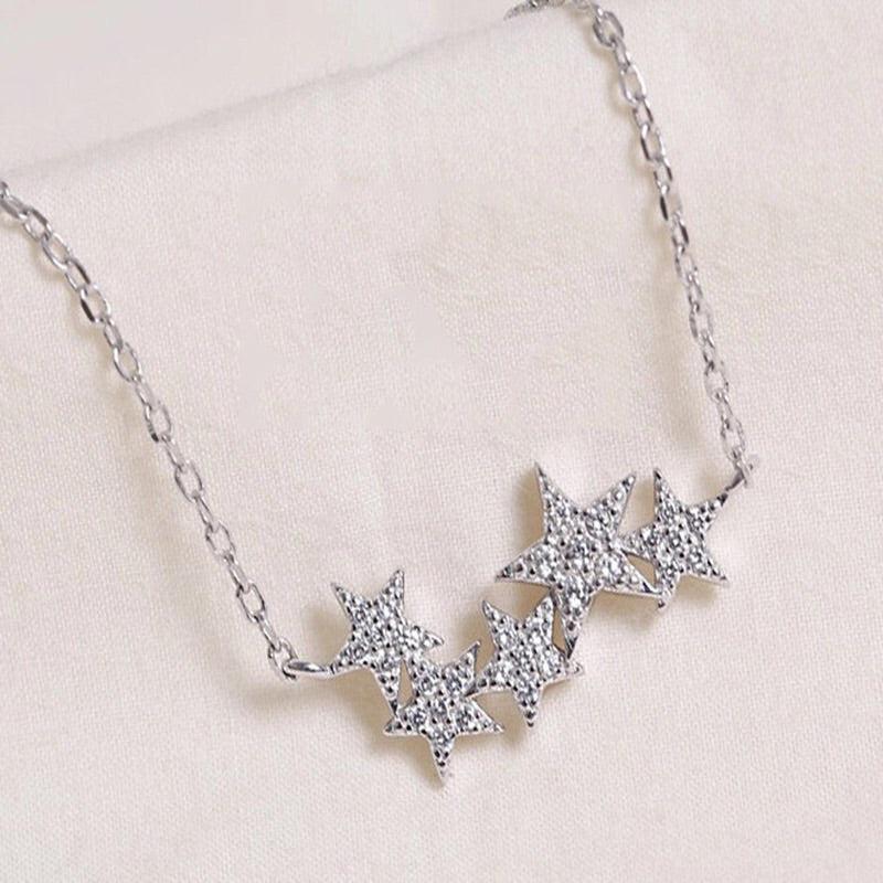 Shooting Stars Sterling Silver Necklace - 10 LEFT! - The Songbird Collection 