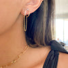 Lipa Chain Link Huggie Earring - 925 Sterling Silver-Earrings-The Songbird Collection