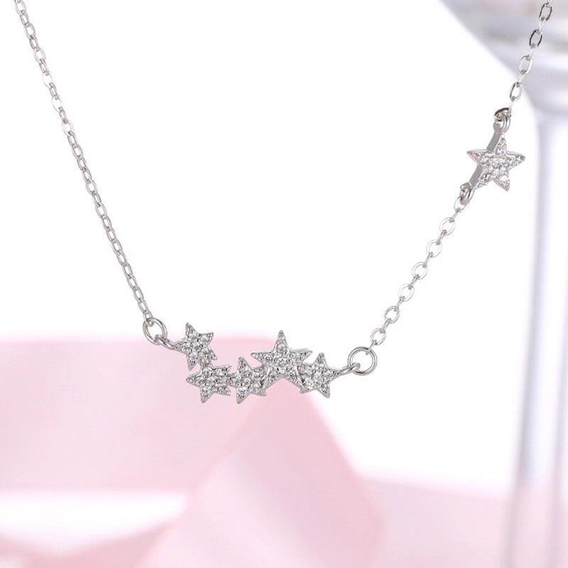 Shooting Stars Sterling Silver Necklace - 10 LEFT! - The Songbird Collection 