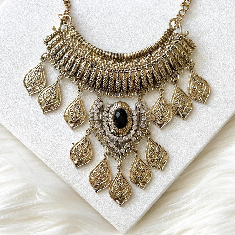 Talia Boho Statement Necklace-Necklaces-The Songbird Collection