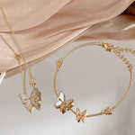 Chrysalis Butterfly Choker-Necklaces-The Songbird Collection