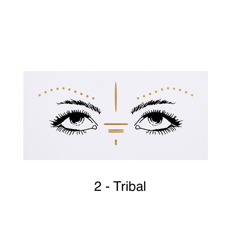 Metallic Face Temporary Tattoo Jewels - 11 Designs LOW STOCK!! - The Songbird Collection 