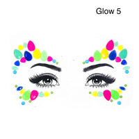 Glow in the Dark Face Gems - 14 NEW Designs for 2020! - The Songbird Collection 