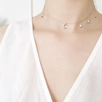 Lune et étoiles Sterling Silver Choker - RESTOCKED! - The Songbird Collection 