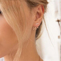 Flower Back Ear Jacket Earrings - Now In 4 Colors! LOW STOCK! - The Songbird Collection 