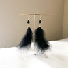 Soraya Feather Earrings - The Songbird Collection 