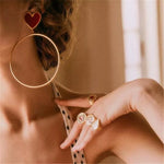 Red Heart Hoop Earrings - 2 Styles! - The Songbird Collection 