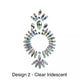 Belly Button Design 2 Clear Iridescent