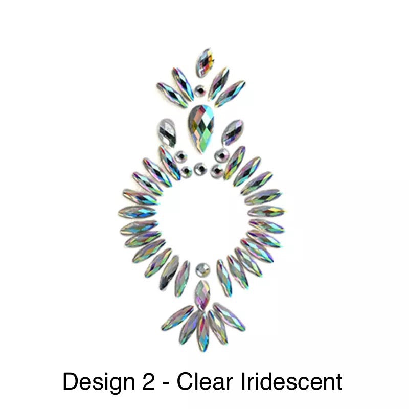 Belly Button Design 2 Clear Iridescent - 1 LEFT