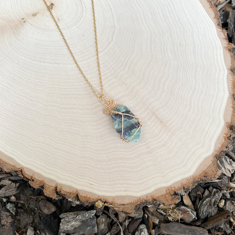 Raw Stone Crystal Necklace - LAST CHANCE/FINAL SALE