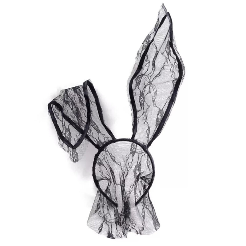 🐰 Black Lace Bunny Ear Headband - 4 Styles - The Songbird Collection 