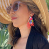 Caribbean Palm Leaf Earrings - 4 Colors LOW STOCK!! - The Songbird Collection 