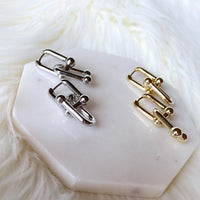 Bar-Belle Chain Link Earrings - Get that Celebrity Look! - The Songbird Collection 