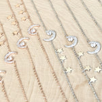 Moon and Stars Charm Bracelet - LOW STOCK! - The Songbird Collection 