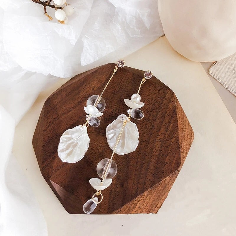 Sea Shore Breeze Asymmetric Earrings - The Songbird Collection 