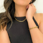 Kassia Block Chain Bracelet-Bracelets-The Songbird Collection