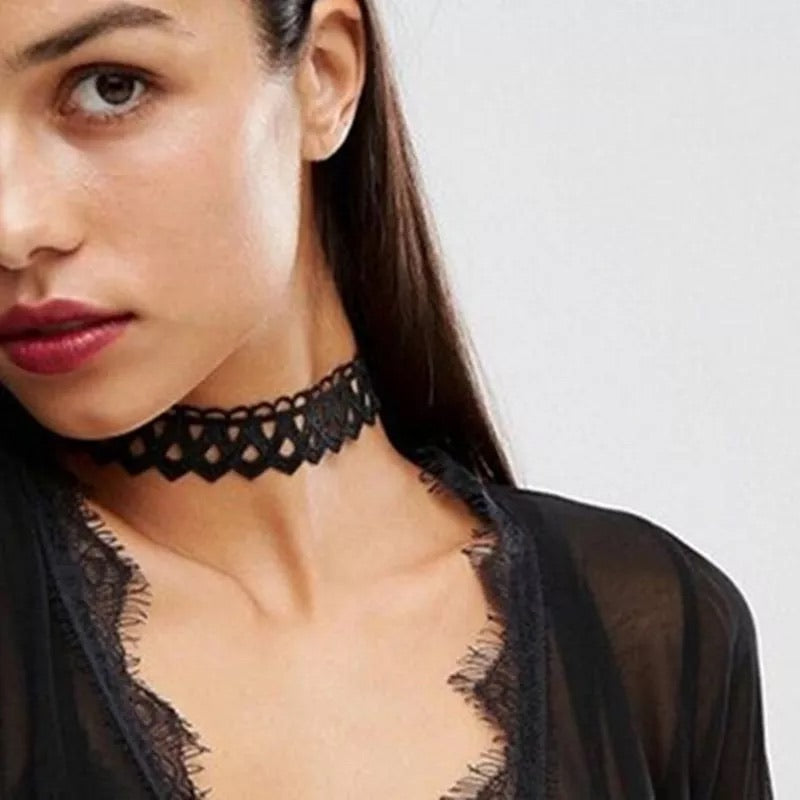 Kai Black Choker - 6 LEFT! - The Songbird Collection 