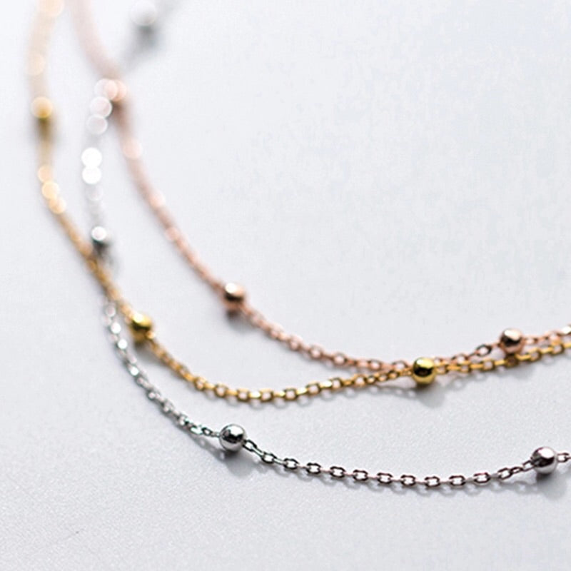 Satellite Beads 925 Sterling Silver Choker - The Songbird Collection 