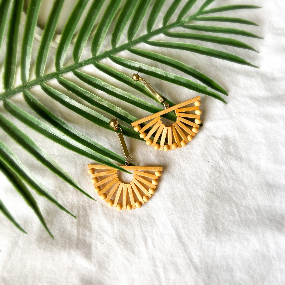 Costa Rica Wooden Statement Earrings - 7 LEFT - The Songbird Collection 