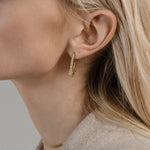 Glitz Safety Pin Earrings - As Seen on Celebrities! - The Songbird Collection 