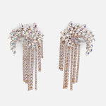 Fireworks Rhinestone Tassel Earrings - 2 Color Choices! - The Songbird Collection 
