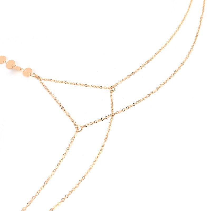 Disc Charm Body Chain - Gold & Silver RESTOCKED! - The Songbird Collection 