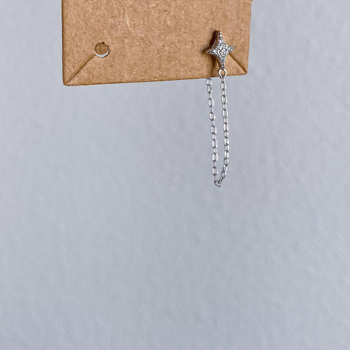 Cielo Chain Huggie Earrings-Earrings-The Songbird Collection