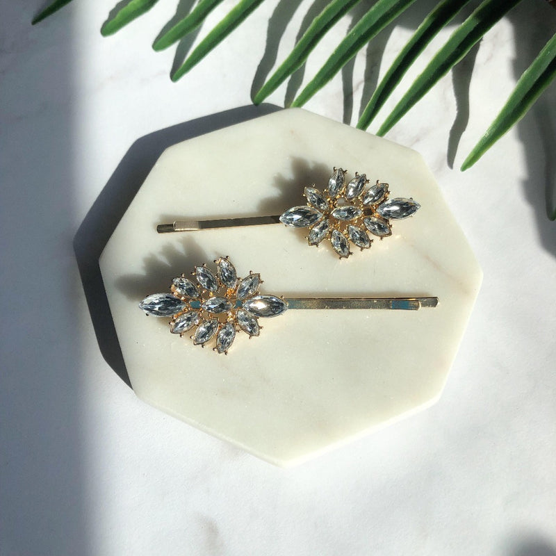 La Soiree Rhinestone Hair Pin Duos - The Songbird Collection 