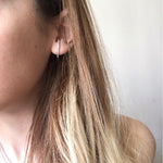 Layla Earlobe Hugger Earrings 925 Sterling Silver - The Songbird Collection 
