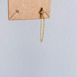 Cielo Chain Huggie Earrings-Earrings-The Songbird Collection