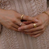 Emile Croissant Dome Ring-Rings-The Songbird Collection