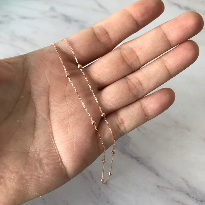 Satellite Beads 925 Sterling Silver Choker - The Songbird Collection 