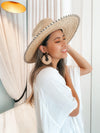 St. Tropez Statement Earrings - Brown & White! LOW STOCK! - The Songbird Collection 